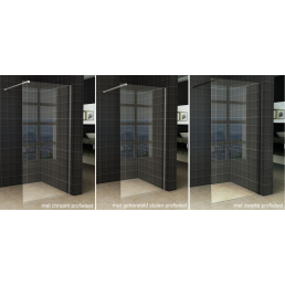 Wiesbaden Slim glasplaat helder 75x200 cm - 8mm NANO glas