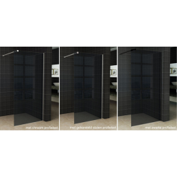 Wiesbaden Slim glasplaat rookglas 110x200 cm - 8mm NANO glas