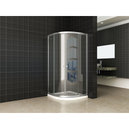 Wiesbaden Eco 1/4 ronde douchecabine 5mm 800x800x1900 helder glas Wiesbaden Eco 1/4 ronde douchecabine 5mm 800x800x1900 helder glas