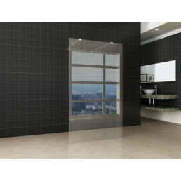 Wiesbaden inloopdouche vrijstaand 140x200 cm - 8mm NANO glas