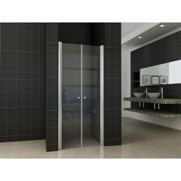 Wiesbaden dubbele pendeldeur in nis 80x200 cm 6 mm NANO glas Wiesbaden dubbele pendeldeur in nis 80x200 cm 6 mm NANO glas