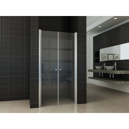 Wiesbaden dubbele pendeldeur in nis 100x200 cm - 6mm NANO glas Wiesbaden dubbele pendeldeur in nis 100x200 cm - 6mm NANO glas