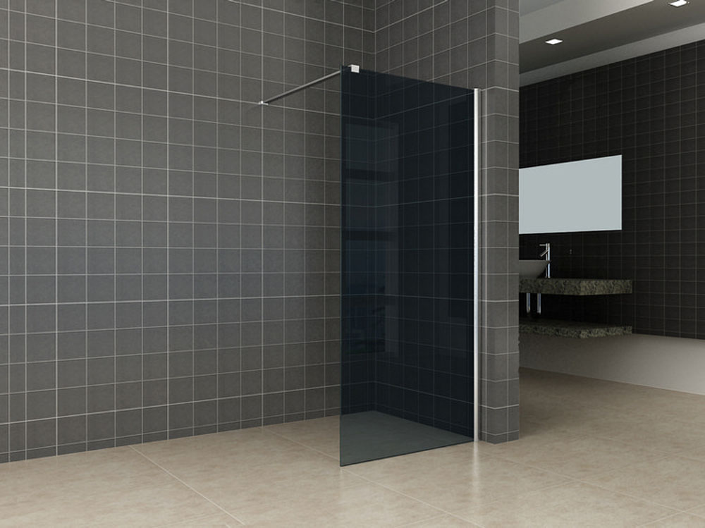Wiesbaden Comfort inloopdouche 80x200 cm - 10mm NANO rookglas Wiesbaden Comfort inloopdouche 80x200 cm - 10mm NANO rookglas