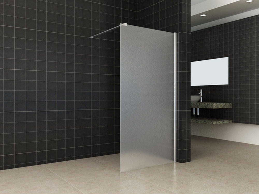 Wiesbaden Comfort inloopdouche 90x200 cm - 10mm NANO geheel matglas Wiesbaden Comfort inloopdouche 90x200 cm - 10mm NANO geheel matglas