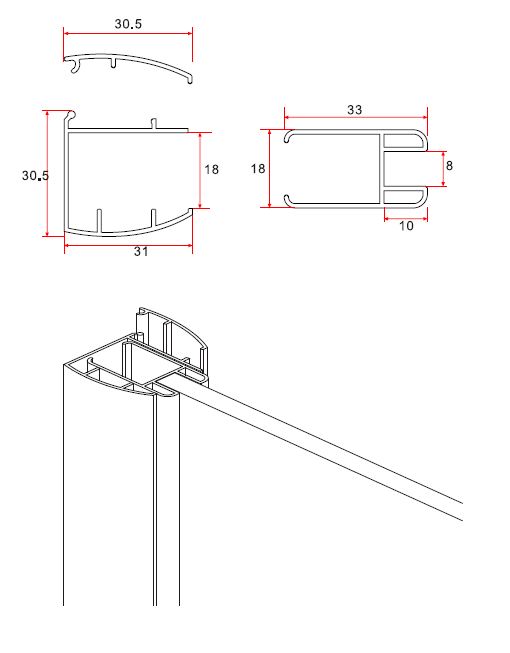 Wiesbaden Eco inloopdouche 50x200 cm - 8mm NANO glas Wiesbaden Eco inloopdouche 50x200 cm - 8mm NANO glas