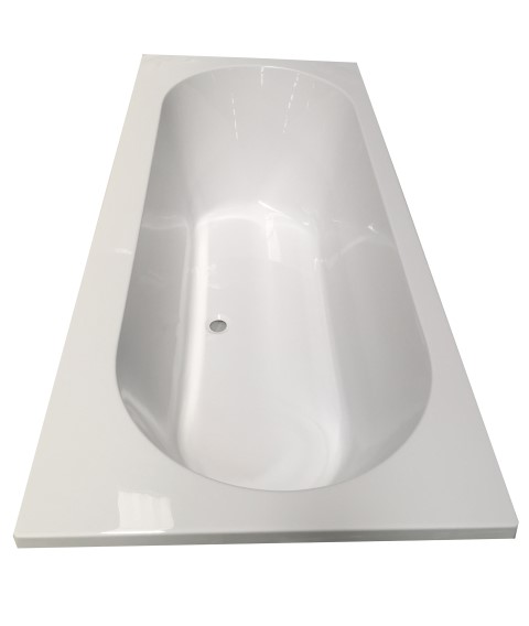 Wiesbaden Portus RD inbouw ligbad 180*80*49 cm wit DUO Wiesbaden Portus RD inbouw ligbad 180*80*49 cm wit DUO