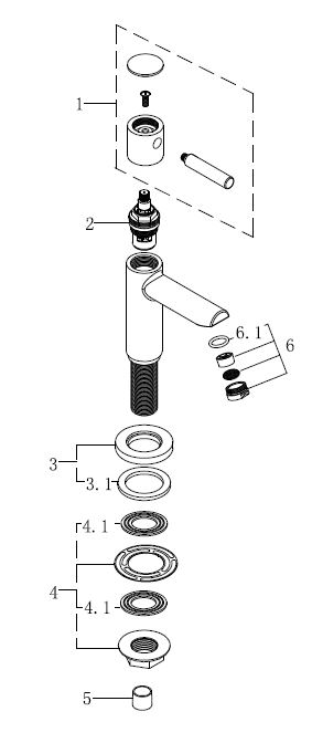 Wiesbaden Amador toiletkraan 1/2'' zwart Wiesbaden Amador toiletkraan 1/2'' zwart