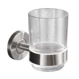 Wiesbaden 304-glashouder met glas RVS Wiesbaden 304-glashouder met glas RVS