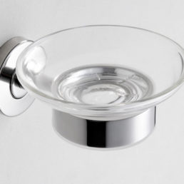 Wiesbaden 304-zeepschaalhouder met glas RVS Wiesbaden 304-zeepschaalhouder met glas RVS