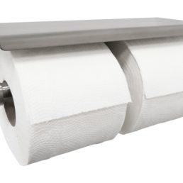 Wiesbaden Brush dubbele toiletrolhouder RVS Wiesbaden Brush dubbele toiletrolhouder RVS