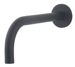 Slim inbouw uitloop 20 cm zwart Slim inbouw uitloop 20 cm zwart