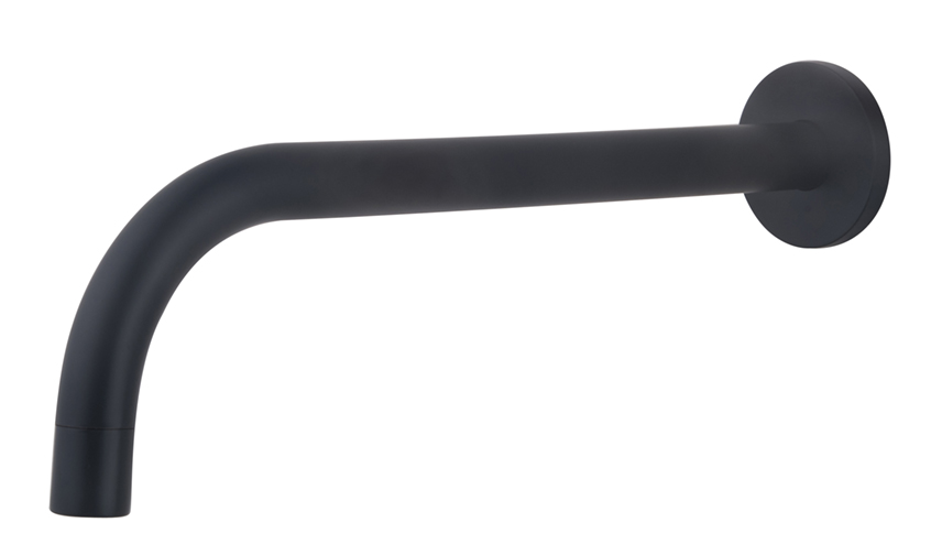 Slim inbouw uitloop 25 cm zwart Slim inbouw uitloop 25 cm zwart