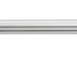 Wiesbaden gebogen douche-arm rond muur. 45cm chroom