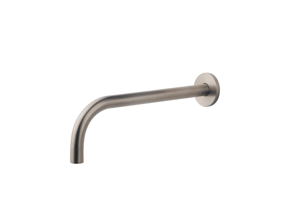 Wiesbaden SLIM 18mm uitloop rond 25cm 1/2" geborsteld staal Wiesbaden SLIM 18mm uitloop rond 25cm 1/2" geborsteld staal