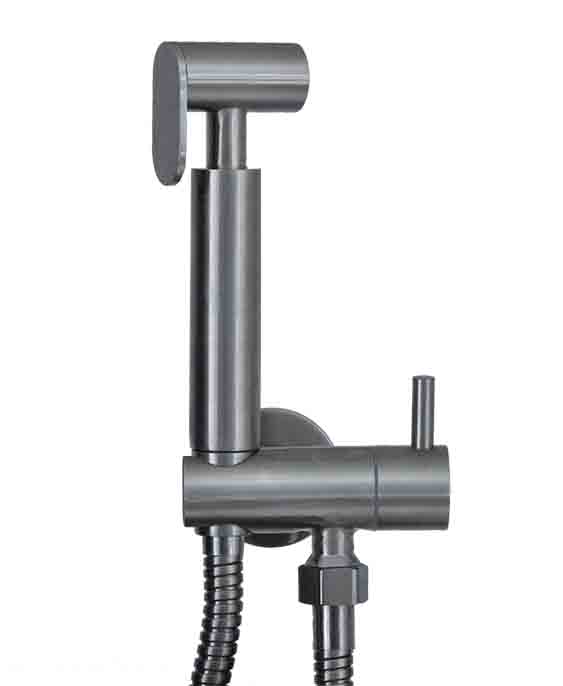 Wiesbaden RVS-304 bidet-handdoucheset rond Wiesbaden RVS-304 bidet-handdoucheset rond