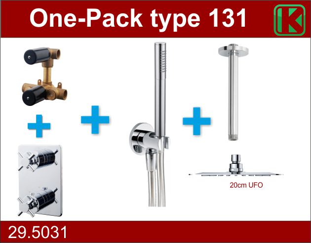 Wiesbaden one-pack inbouwthermost.set type 131 CHR (20cm ufo) Wiesbaden one-pack inbouwthermost.set type 131 CHR (20cm ufo)