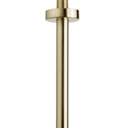 Wiesbaden luxe douche-arm rond plafondbev. 20cm geborsteld messing Wiesbaden luxe douche-arm rond plafondbev. 20cm geborsteld messing