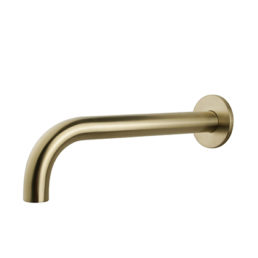 Wiesbaden inbouw-uitloop rond 30cm 1/2'' geborsteld messing Wiesbaden inbouw-uitloop rond 30cm 1/2'' geborsteld messing