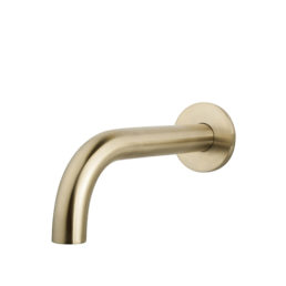 Wiesbaden inbouw-uitloop rond 20cm 1/2'' geborsteld messing Wiesbaden inbouw-uitloop rond 20cm 1/2'' geborsteld messing