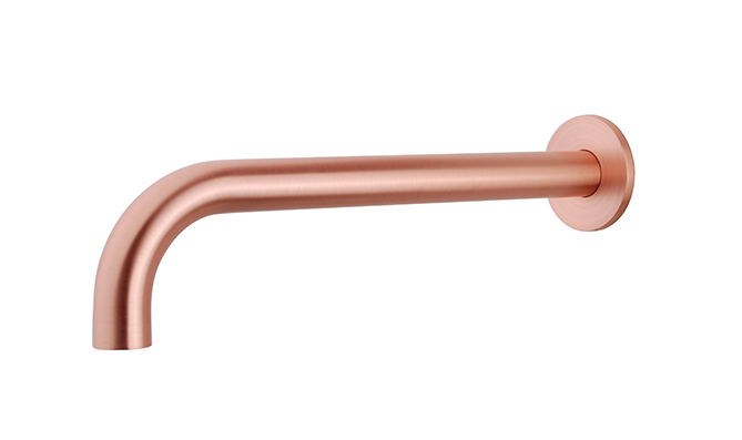 Wiesbaden inbouw-uitloop rond 30cm 1/2'' geborsteld koper Wiesbaden inbouw-uitloop rond 30cm 1/2'' geborsteld koper