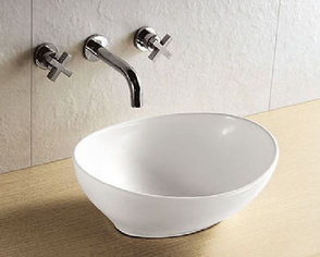 Barco waskom ovaal 40 x 33 x 14 glans wit Barco waskom ovaal 40 x 33 x 14 glans wit