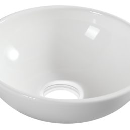 Kimo waskom rond 28 x 10 cm keramiek glans wit Kimo waskom rond 28 x 10 cm keramiek glans wit