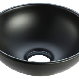 Kimo waskom rond 28 x 10 cm keramiek mat zwart Kimo waskom rond 28 x 10 cm keramiek mat zwart