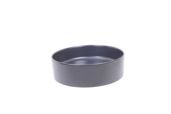 Wiesbaden Link waskom rond 40x12 cm keramiek mat zwart Wiesbaden Link waskom rond 40x12 cm keramiek mat zwart