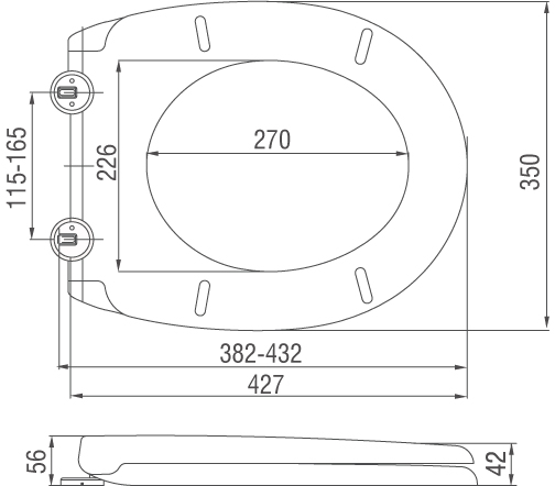 Wiesbaden Menir soft-close toiletzitting+deksel wit Wiesbaden Menir soft-close toiletzitting+deksel wit
