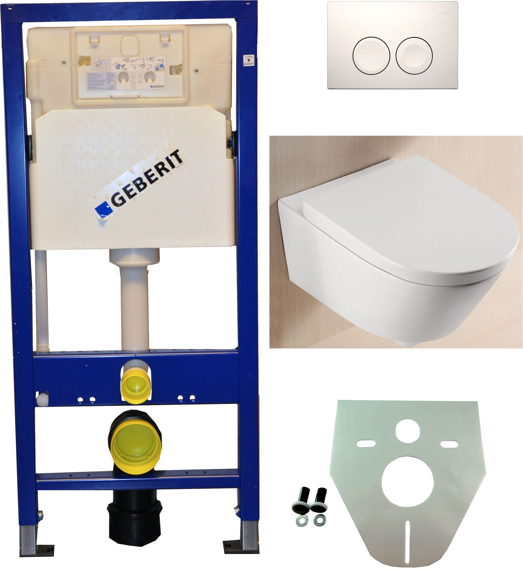 Wiesbaden Geberit UP 100 +Metro wc+zitt.+ Delta 21 wit Wiesbaden Geberit UP 100 +Metro wc+zitt.+ Delta 21 wit