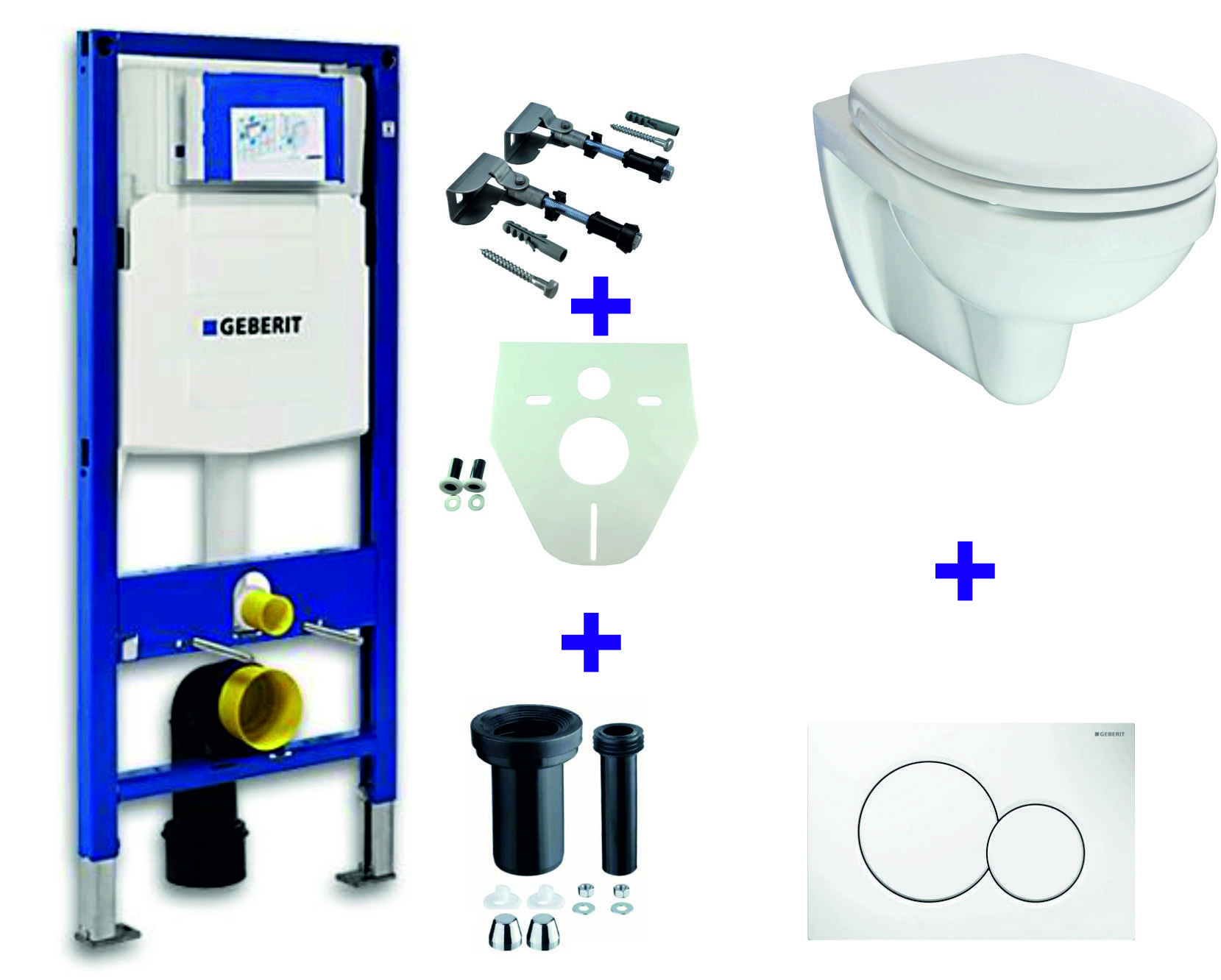 Wiesbaden Geberit UP-320 + Trevi one pack + Sigma 01 wit Wiesbaden Geberit UP-320 + Trevi one pack + Sigma 01 wit