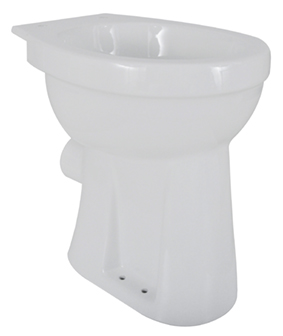 Wiesbaden staande verhoogde toiletpot +6 PK wit Wiesbaden staande verhoogde toiletpot +6 PK wit