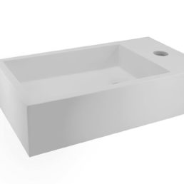 Wiesbaden Solid Surface fontein rechts 400x220x100 Wiesbaden Solid Surface fontein rechts 400x220x100