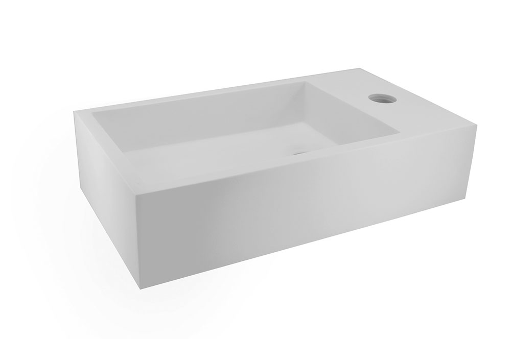 Wiesbaden Solid Surface fontein rechts 400x220x100 Wiesbaden Solid Surface fontein rechts 400x220x100