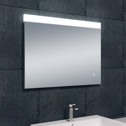 Wiesbaden Single dimbare LED condensvrije spiegel 80x60cm Wiesbaden Single dimbare LED condensvrije spiegel 80x60cm