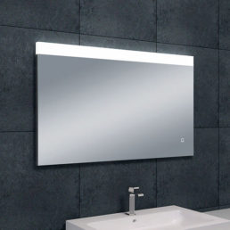 Wiesbaden Single dimbare LED condensvrije spiegel 100x60cm Wiesbaden Single dimbare LED condensvrije spiegel 100x60cm