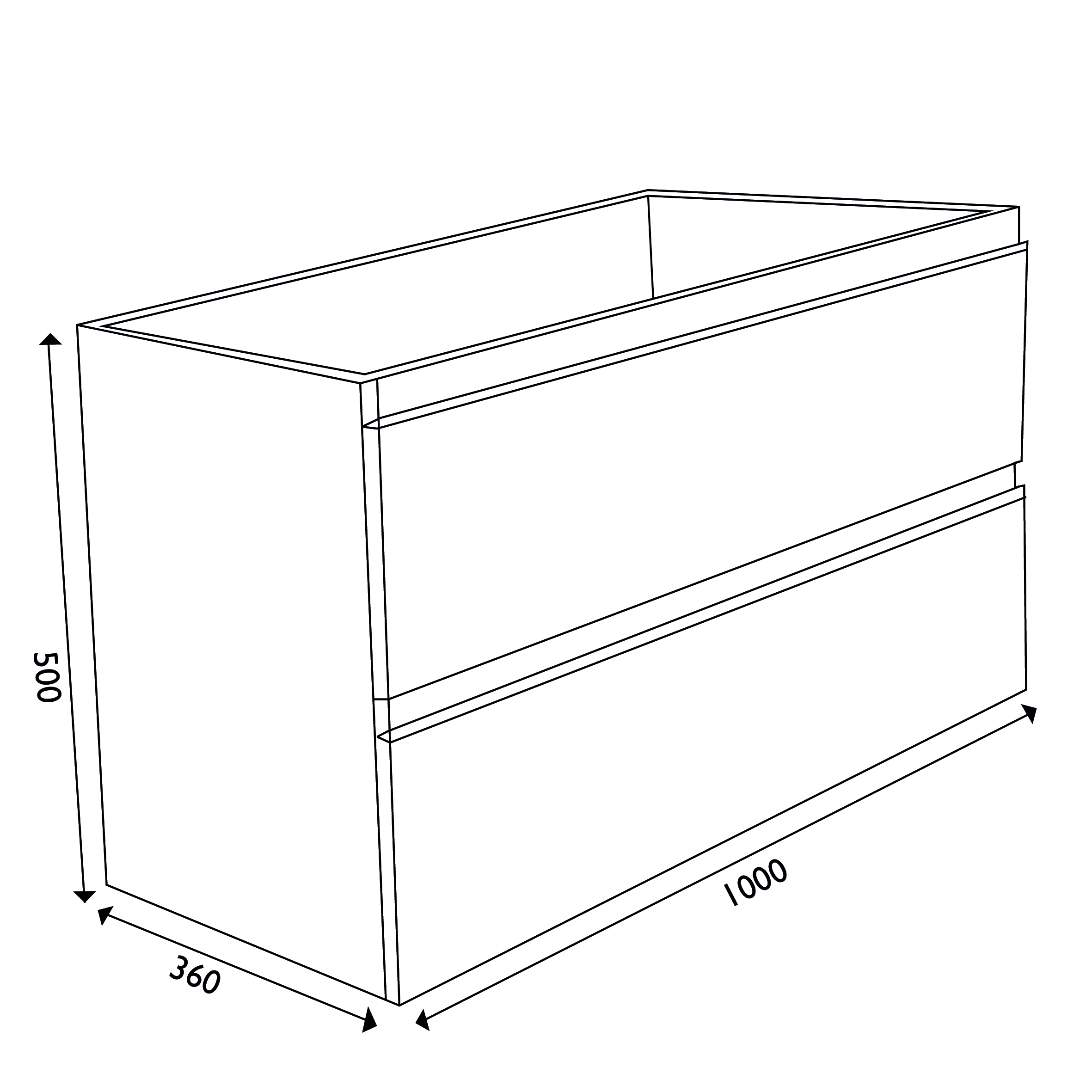 Wiesbaden onderkast 100cmx36cm zo.wastafel houtn.grijs Wiesbaden onderkast 100cmx36cm zo.wastafel houtn.grijs