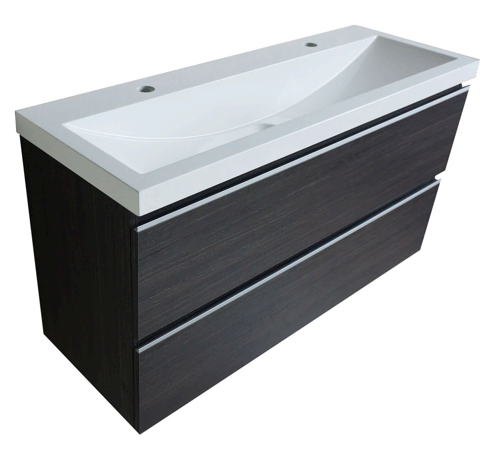 Wiesbaden onderkast 100cmx36cm zo.wastafel houtn.grijs Wiesbaden onderkast 100cmx36cm zo.wastafel houtn.grijs