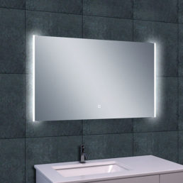 Wiesbaden Duo-Led condensvrije spiegel 100x60cm Wiesbaden Duo-Led condensvrije spiegel 100x60cm