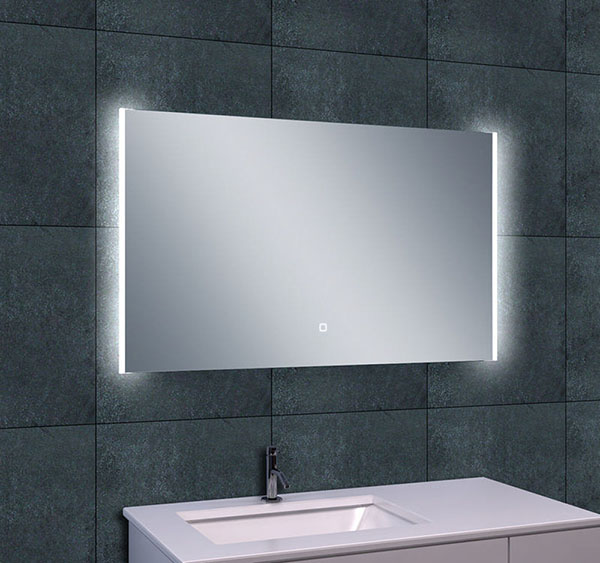 Wiesbaden Duo-Led condensvrije spiegel 100x60cm Wiesbaden Duo-Led condensvrije spiegel 100x60cm