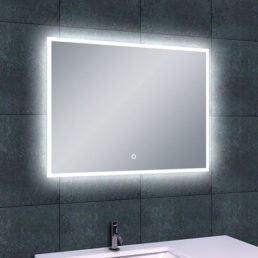 Wiesbaden Quatro-Led dimbare condensvrije spiegel 80x60cm Wiesbaden Quatro-Led dimbare condensvrije spiegel 80x60cm