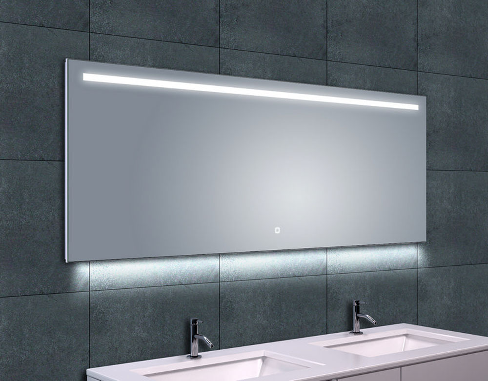 Wiesbaden Ambi One dimbare Led condensvrije spiegel 160x60cm Wiesbaden Ambi One dimbare Led condensvrije spiegel 160x60cm