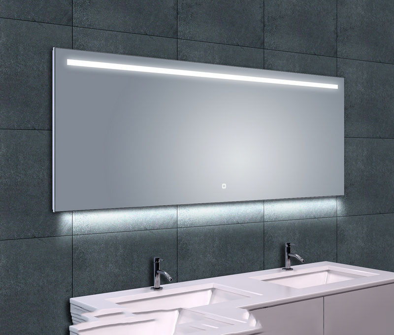 Wiesbaden Ambi One dimbare Led condensvrije spiegel 160x60cm Wiesbaden Ambi One dimbare Led condensvrije spiegel 160x60cm