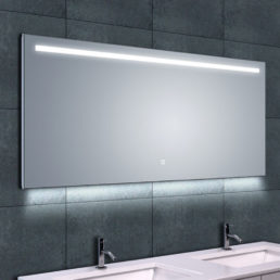 Wiesbaden Ambi One dimbare Led condensvrije spiegel 140x60cm Wiesbaden Ambi One dimbare Led condensvrije spiegel 140x60cm