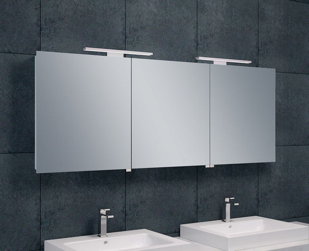 Wiesbaden Luxe spiegelkast +Led verlichting 160x60x14cm Wiesbaden Luxe spiegelkast +Led verlichting 160x60x14cm