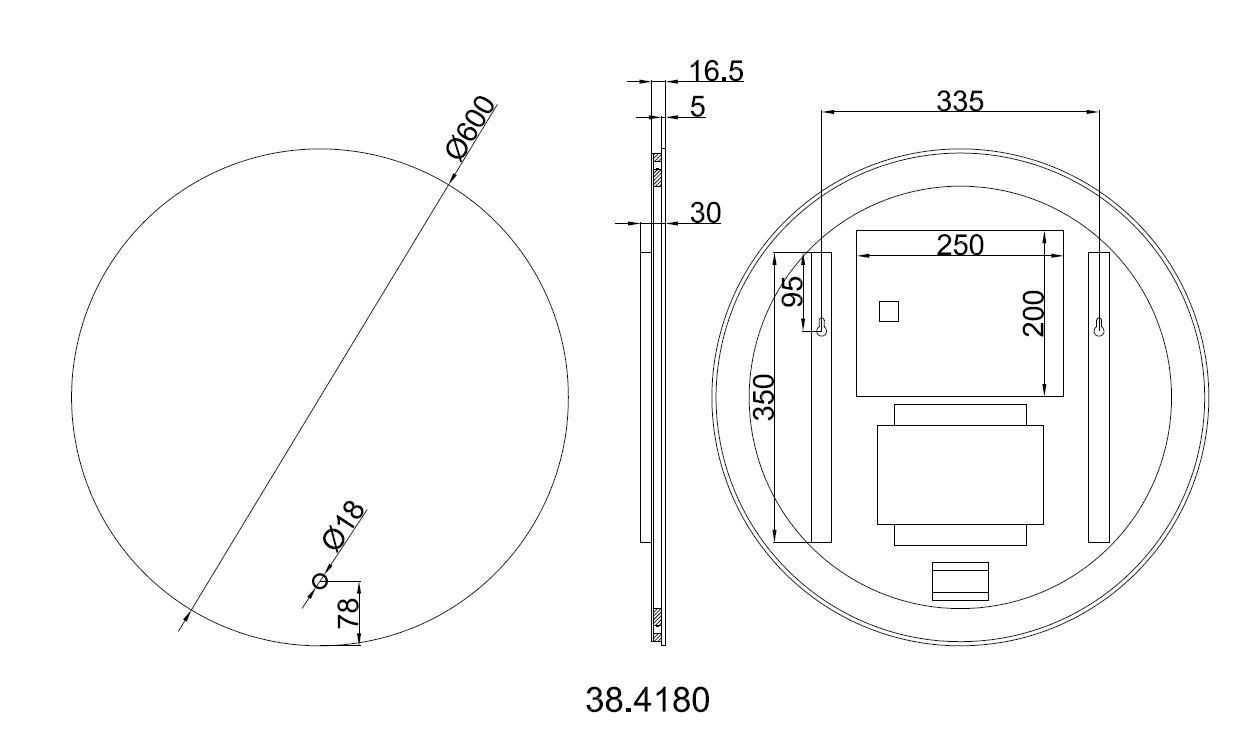 Wiesbaden Soul spiegel + Led rond 60cm Wiesbaden Soul spiegel + Led rond 60cm
