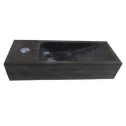 Wiesbaden Hardstenen smal fonteintje links 38x14x8