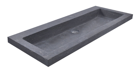 Wiesbaden hardstenen meubelwast. 100x46x5 zo.kr.gat Wiesbaden hardstenen meubelwast. 100x46x5 zo.kr.gat