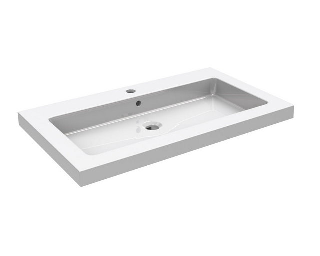 Wiesbaden keramische meubelwastafel 80x46 1 kr.gat Wiesbaden keramische meubelwastafel 80x46 1 kr.gat