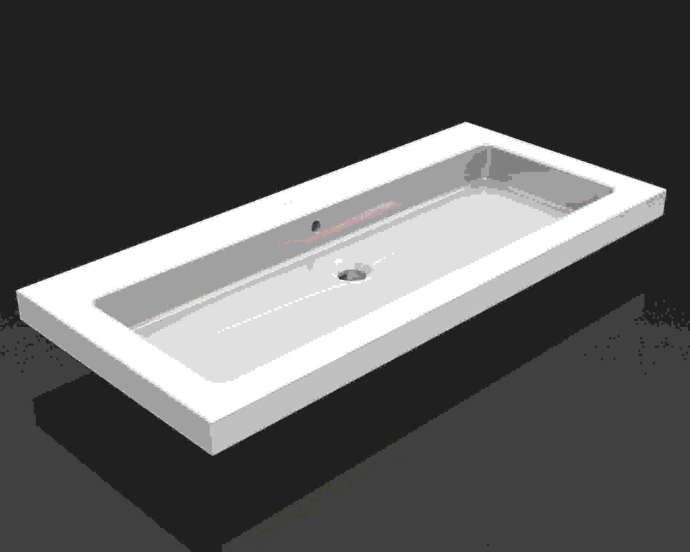 Wiesbaden keramische meubelwastafel 100x46 zonder kr.gat Wiesbaden keramische meubelwastafel 100x46 zonder kr.gat